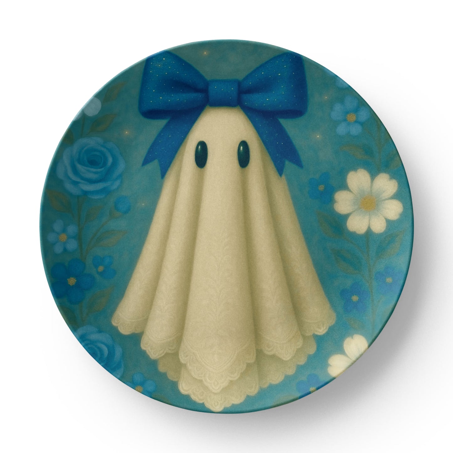 Elegant Blue Ghost Dinner Plate