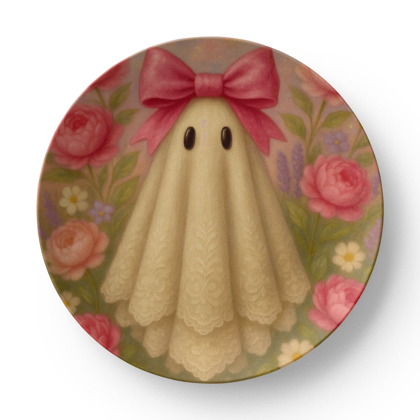 Dainty Pink Ghost Dinner Plate