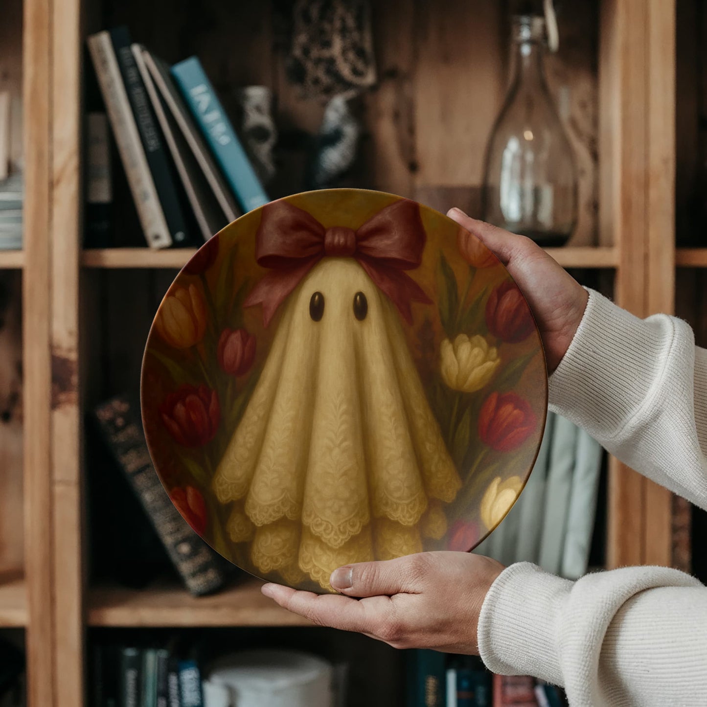 Moody Tulip Ghost Dinner Plate
