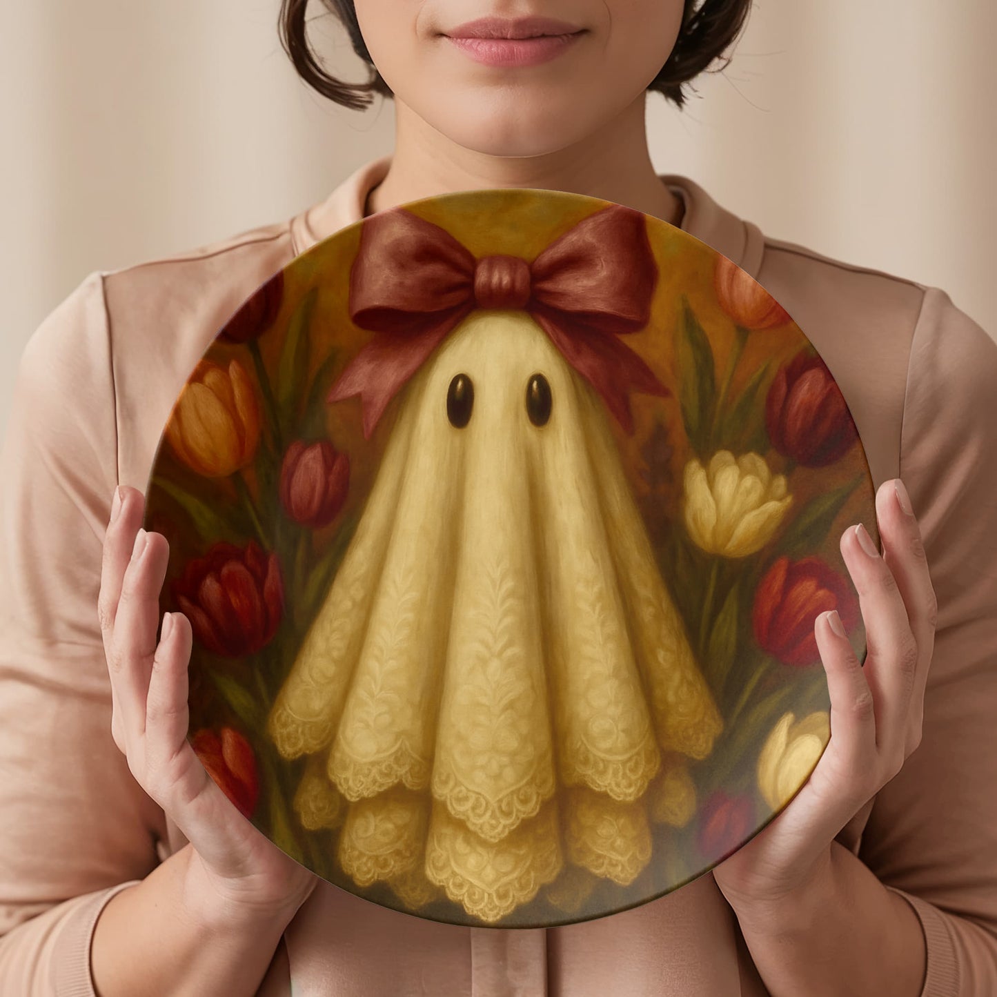 Moody Tulip Ghost Dinner Plate